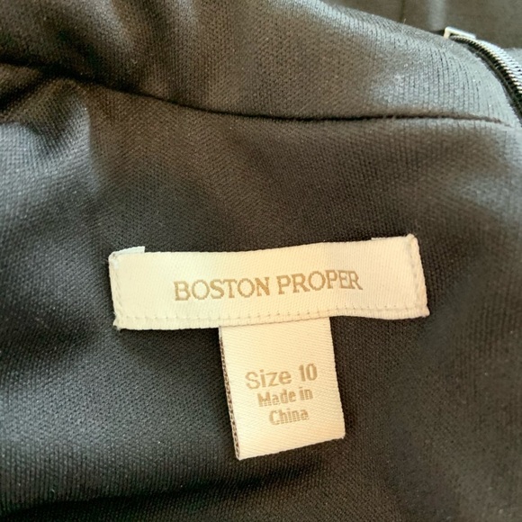 Boston Proper Black V Neck Dress 10 - Picture 5 of 5
